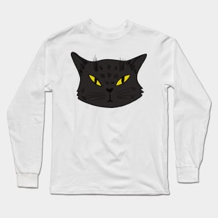 Portrait of a disgruntled cat Long Sleeve T-Shirt